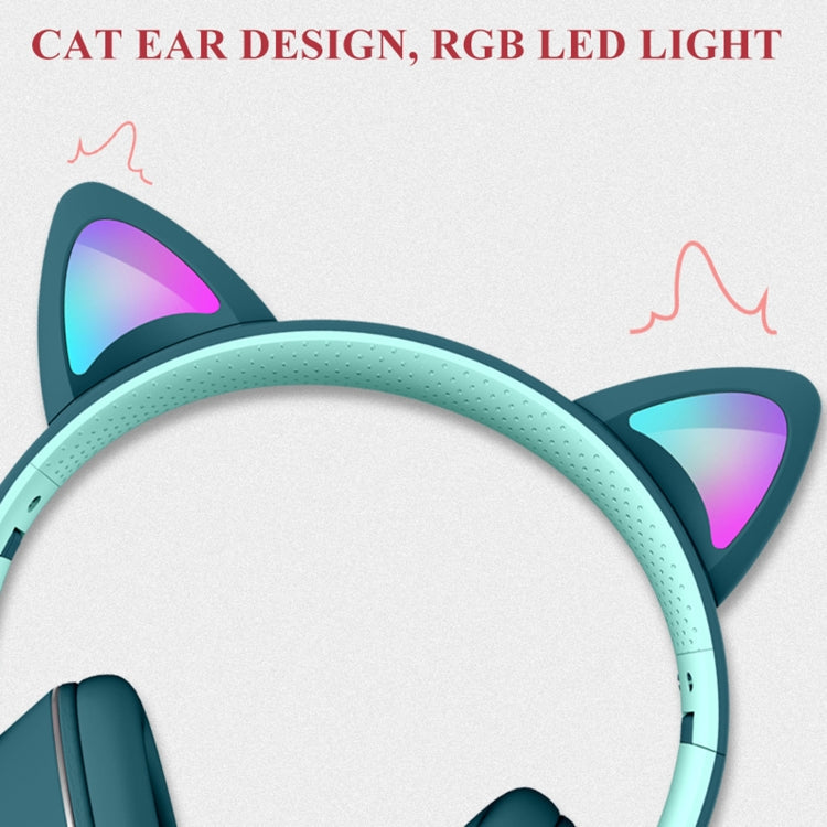 Gaming Headset Katt Øre LED Belysning USB 3.5mm | Luvikno