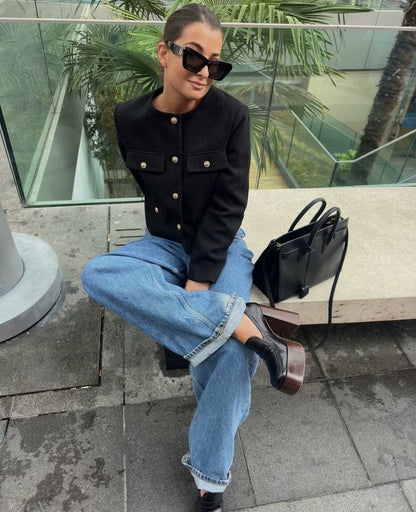 Luvik | Vintage Cropped Takki