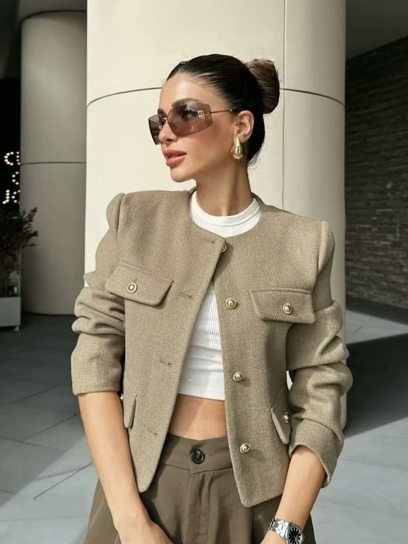 Luvik | Vintage Cropped Takki