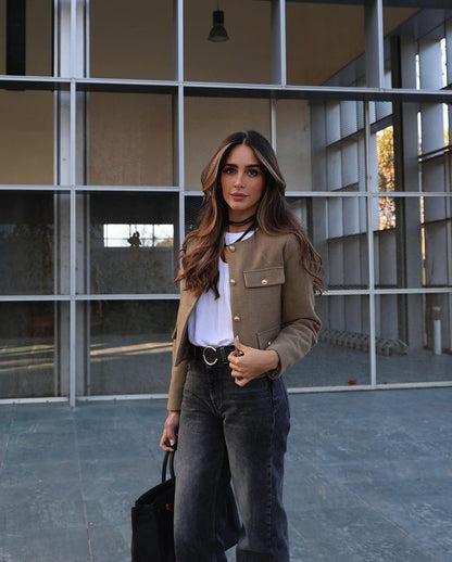 Luvik | Vintage Cropped Takki