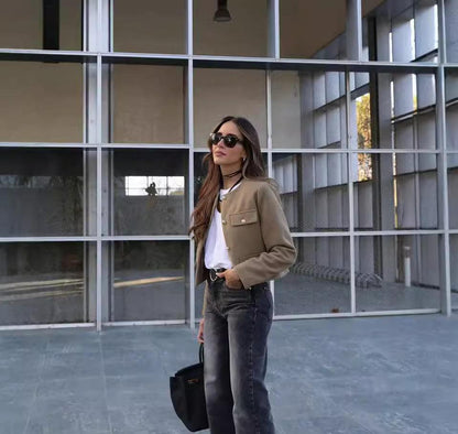 Luvik | Vintage Cropped Takki