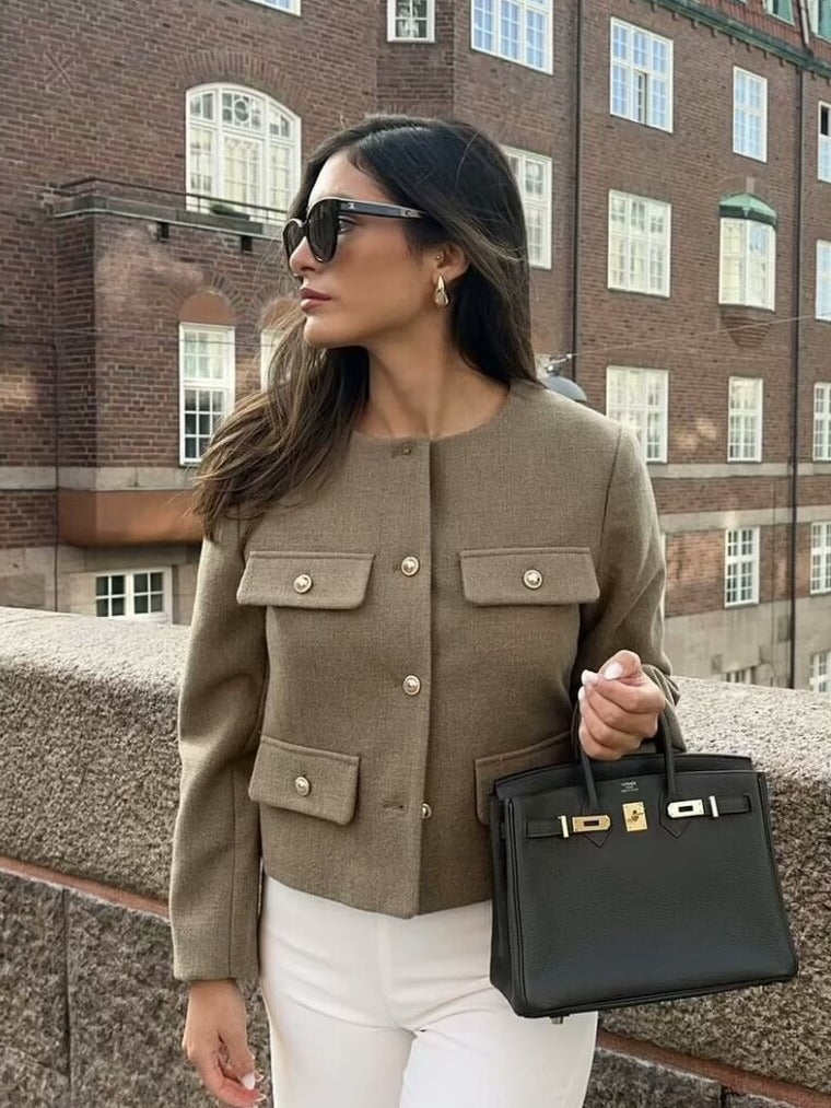 Luvik | Vintage Cropped Takki