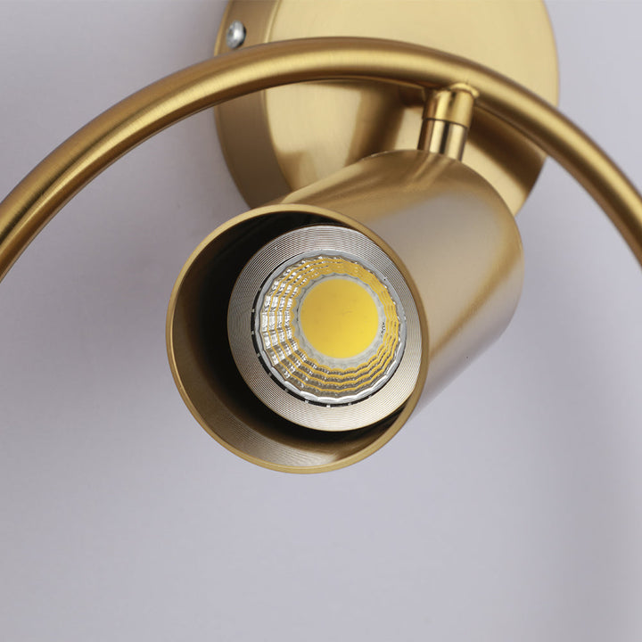 Luvikno | OpulentGlow Vegglampe - Gylden Eleganse for Ditt Interiør