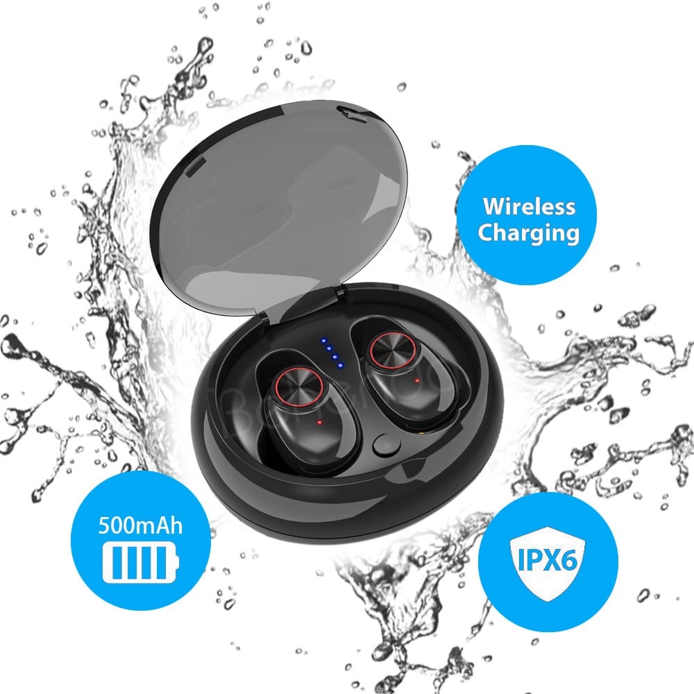 Trådløse In-Ear Hodetelefoner Bluetooth V5.0 (svart) | Luvikno