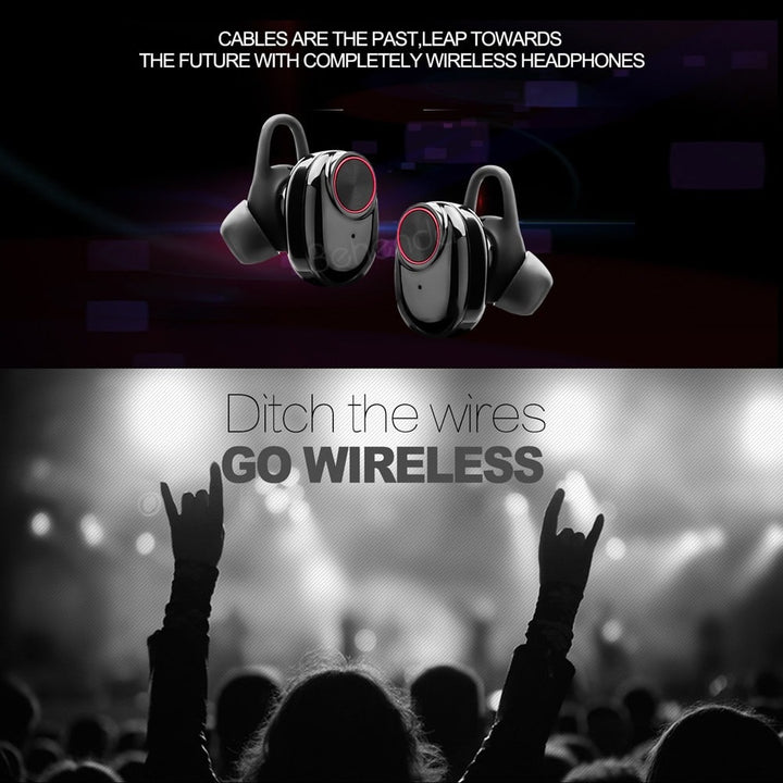 Trådløse In-Ear Hodetelefoner Bluetooth V5.0 (svart) | Luvikno