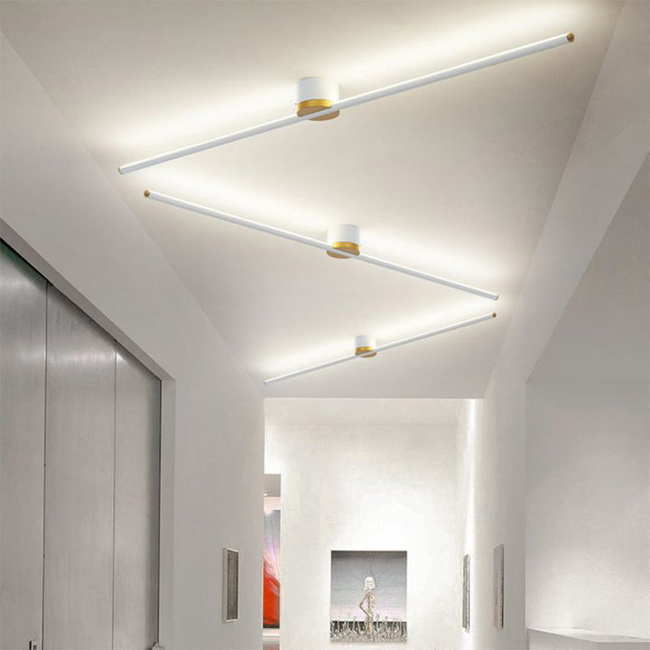 LED Taklampe Slim Moderne Linær Armatur Luvikno