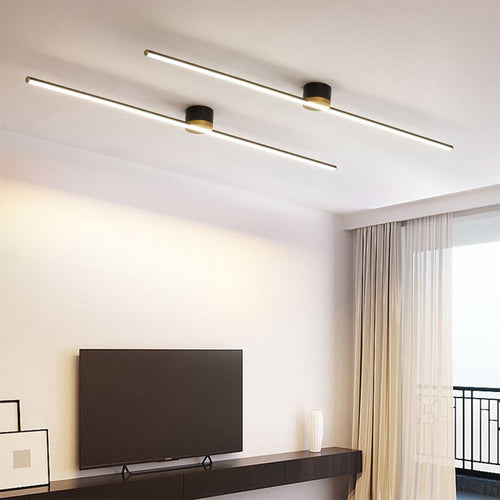 LED Taklampe Slim Moderne Linær Armatur Luvikno