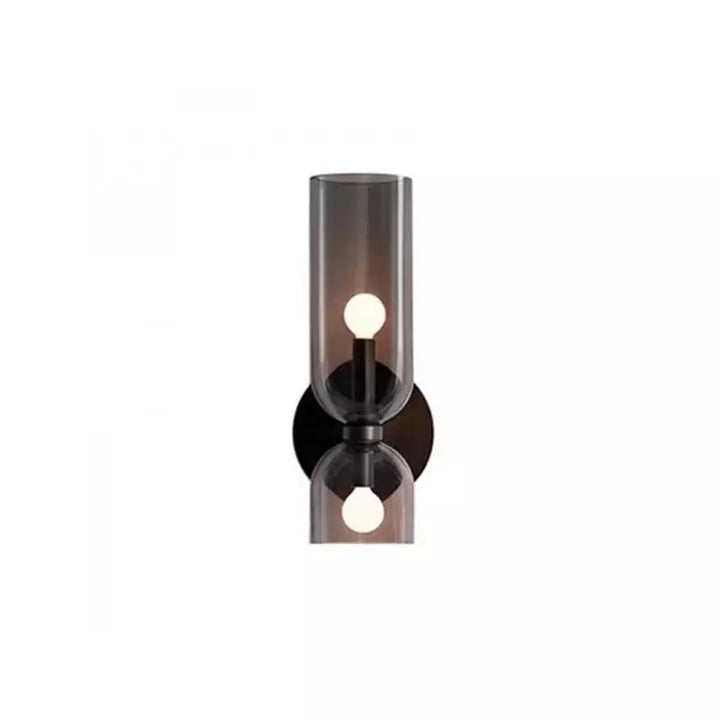 Glassvegglys med dobbel lampe_design Luvikno