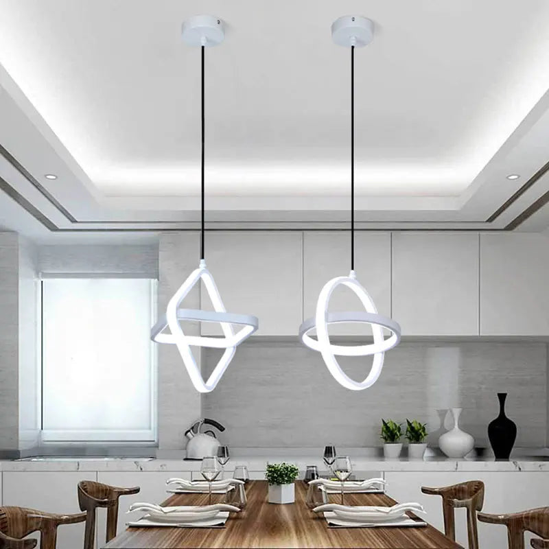 Moderne LED Hengende Lampe – Minimalistisk Pendellampe for Stue og Spisestue | Luvikno