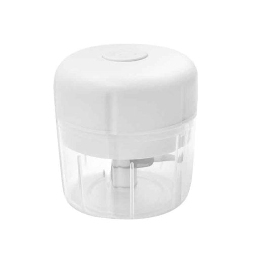 Oppladbar Mini Hakkemaskin (USB) 100 eller 250 ml. - 250 ml. hvit | Luvikno