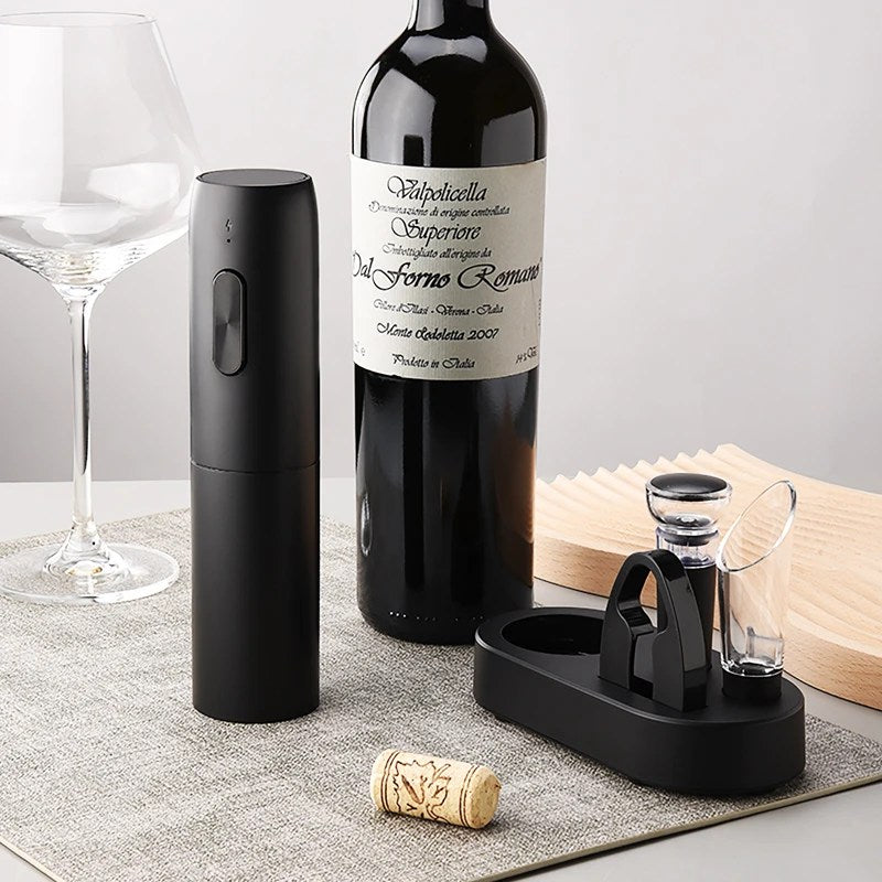 VinoEase - Stillegående Elektrisk Vinkork med Ladingsfunksjon Luvikno