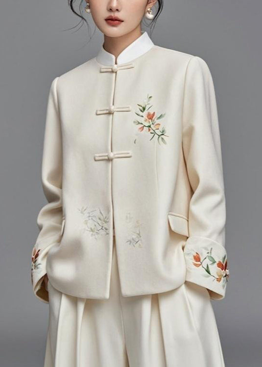 Luvik | Aprikoosipainatuksilla varustettu puuvillatakki