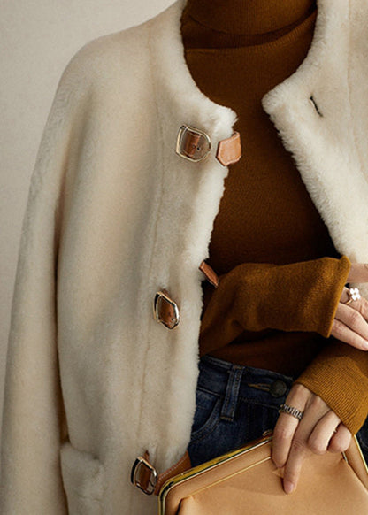 Luvik | Beige O Kaulus Jakkupainike Patchwork Villa Takit Talvi