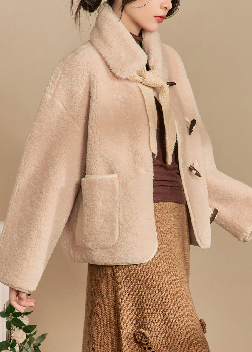Luvik | Beige skjerf Original Teddy-designet kunstpels Vinterjakker