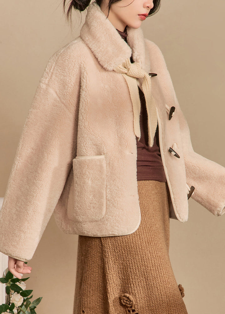 Luvik | Beige skjerf Original Teddy-designet kunstpels Vinterjakker