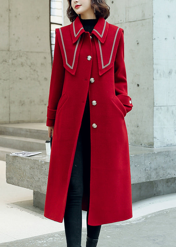 Luvik | Villavyö talvitakeilla punaisilla napeilla