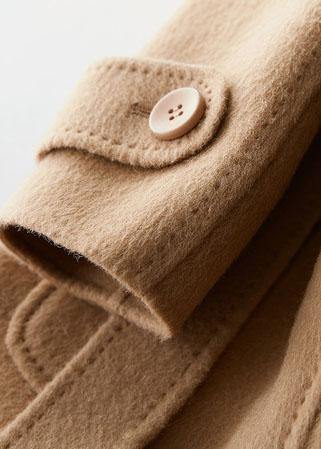 Luvik | Store klær lange jakker med panne jakker for kvinner khaki belte i midjen cardigan
