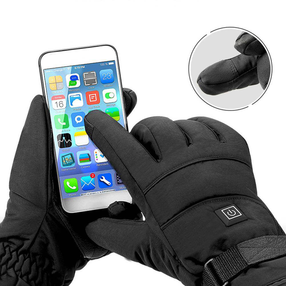 Luvikno | ThermoGrip Varmehansker – Vanntette Unisex Hansker med 3 Varmeinnstillinger og Berøringsskjermfunksjon