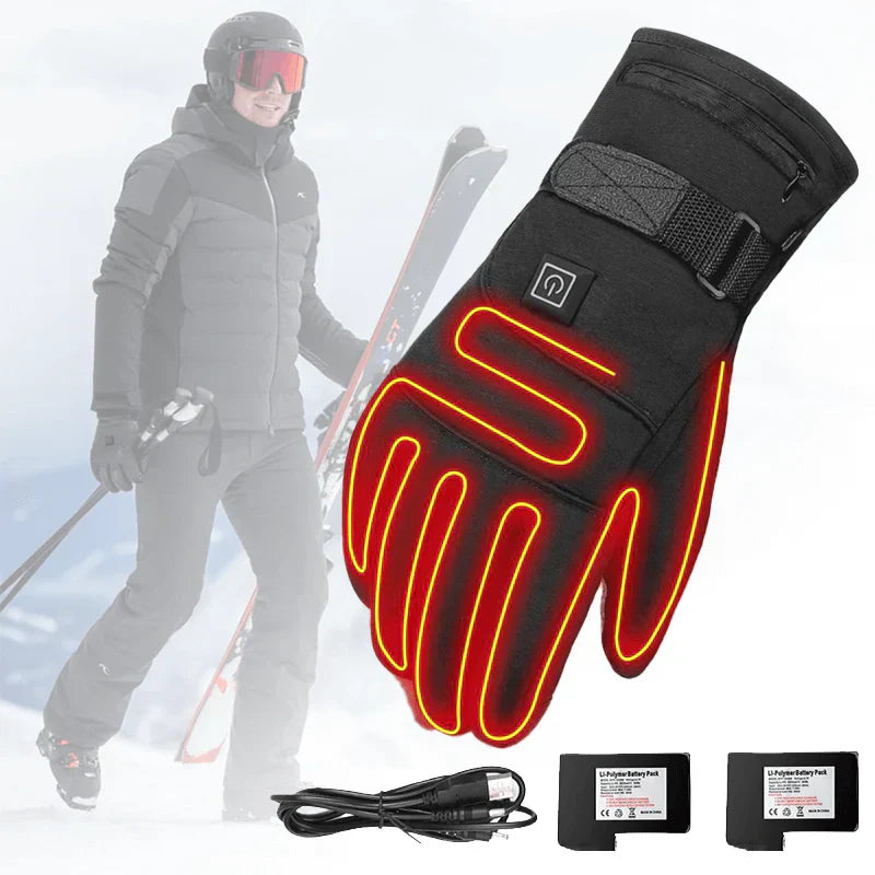 Luvikno | ThermoGrip Varmehansker – Vanntette Unisex Hansker med 3 Varmeinnstillinger og Berøringsskjermfunksjon