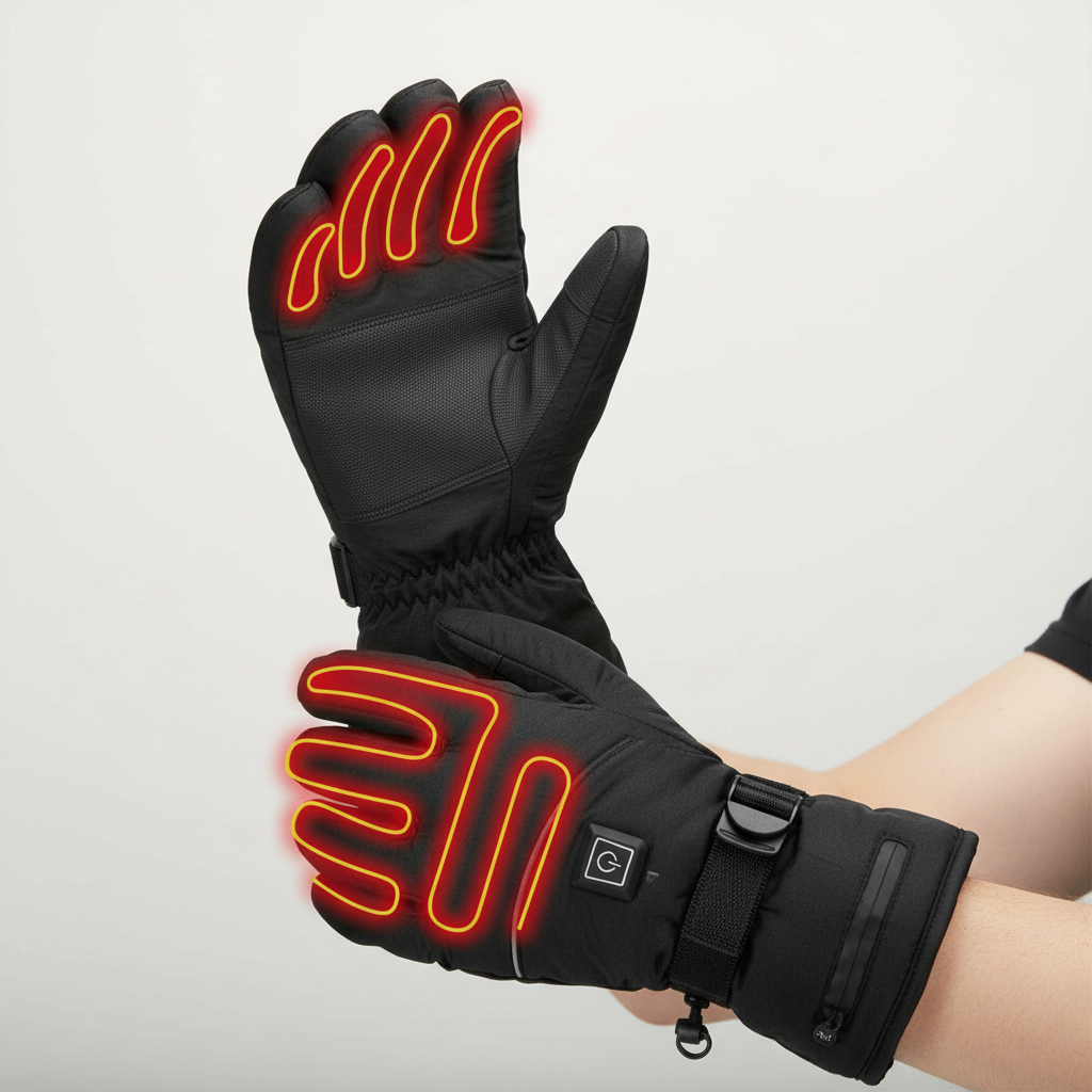 Luvikno | ThermoGrip Varmehansker – Vanntette Unisex Hansker med 3 Varmeinnstillinger og Berøringsskjermfunksjon