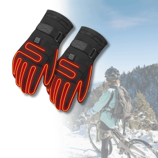 Luvikno | ThermoGrip Varmehansker – Vanntette Unisex Hansker med 3 Varmeinnstillinger og Berøringsskjermfunksjon
