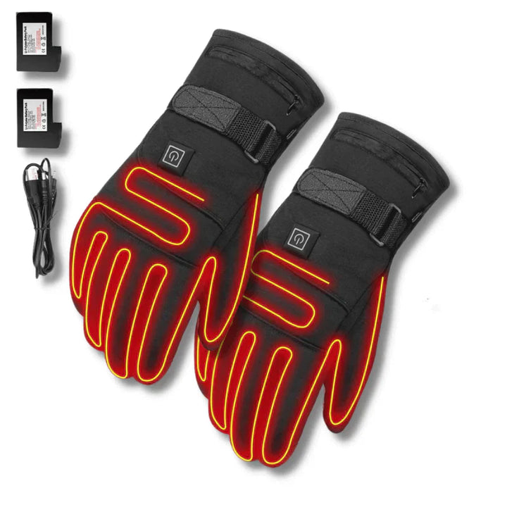 Luvikno | ThermoGrip Varmehansker – Vanntette Unisex Hansker med 3 Varmeinnstillinger og Berøringsskjermfunksjon