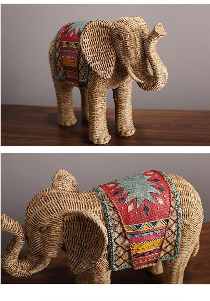 Elefant Rattan Statue | Luvikno