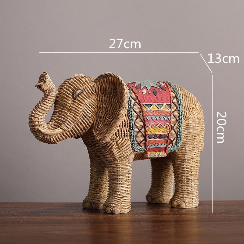 Elephant Rattan Statue Luvikno