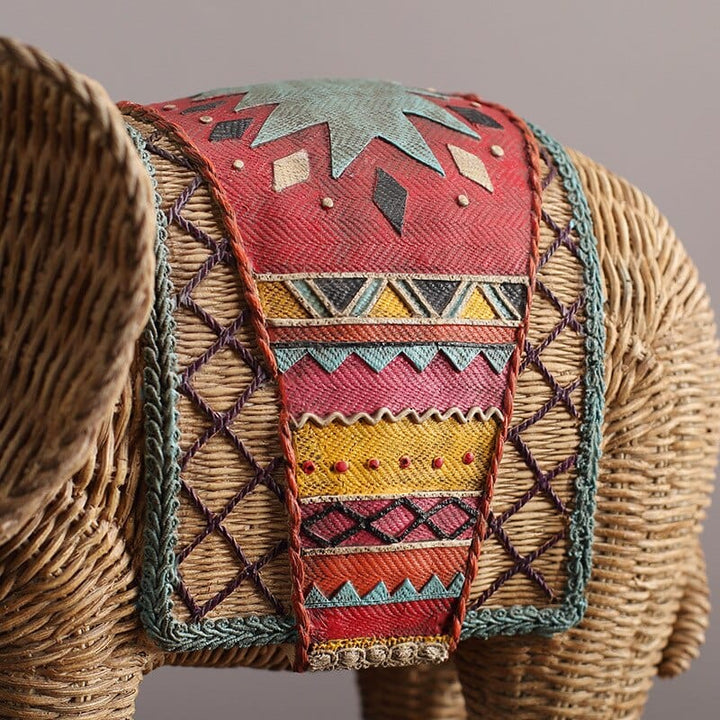 Elefant Rattan Statue | Luvikno