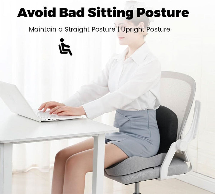Luvikno | ErgoComfort Setepute – Ergonomisk Minne Skumpute for Ryggstøtte og Komfort