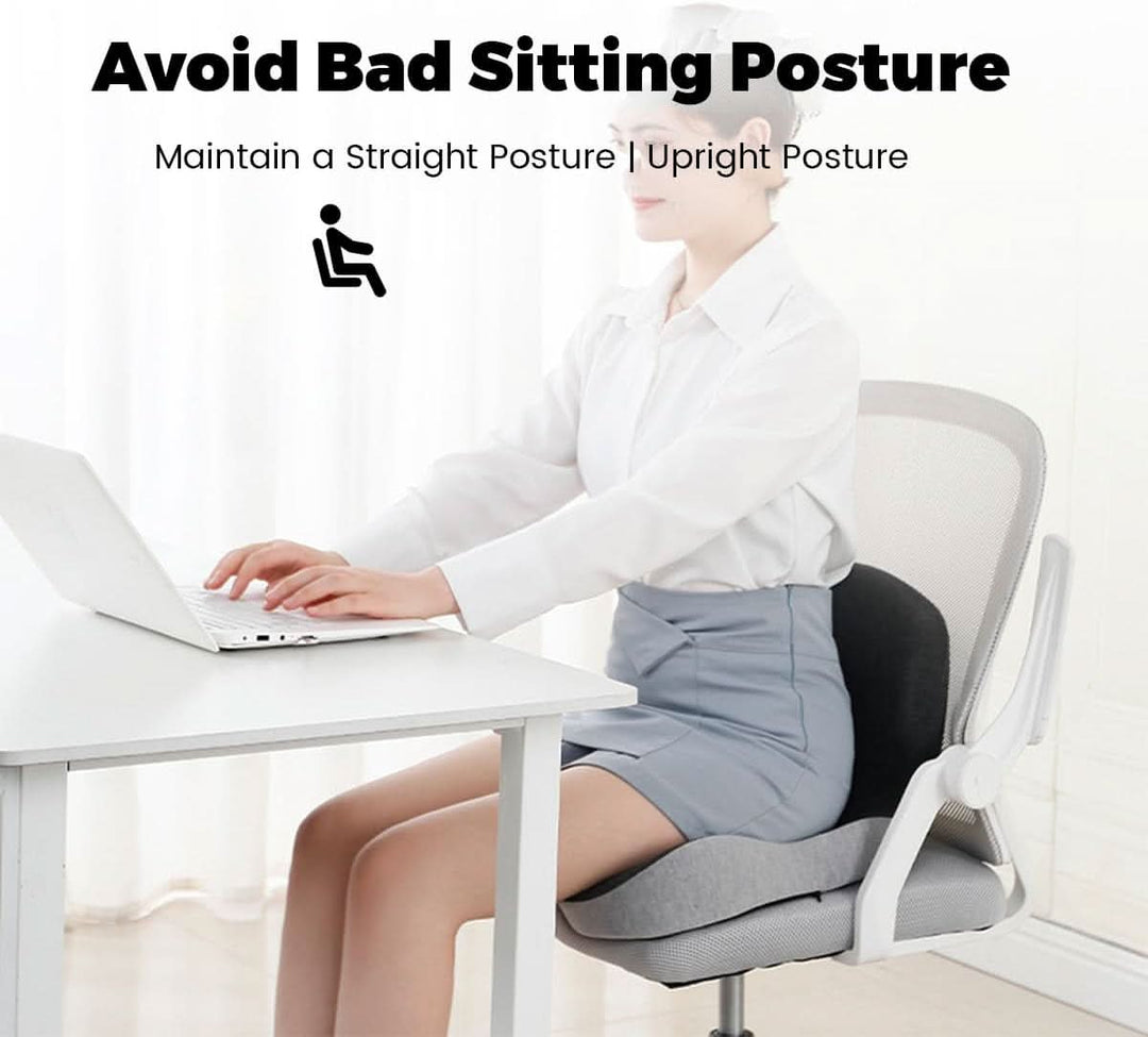 ErgoComfort Pad Memory Foam Seat Cushion | Luvikno