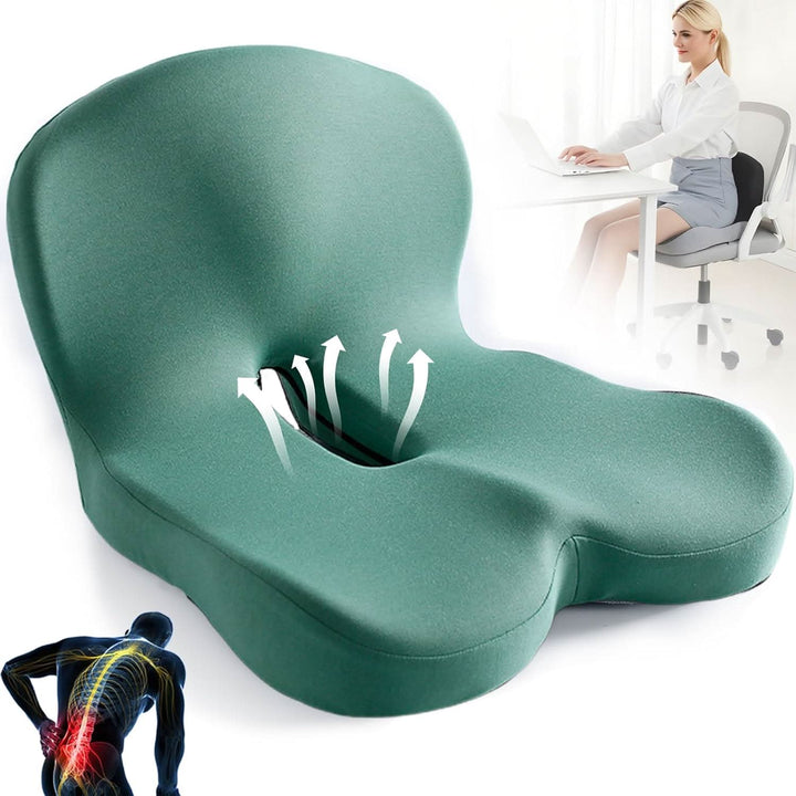 Luvikno | ErgoComfort Setepute – Ergonomisk Minne Skumpute for Ryggstøtte og Komfort