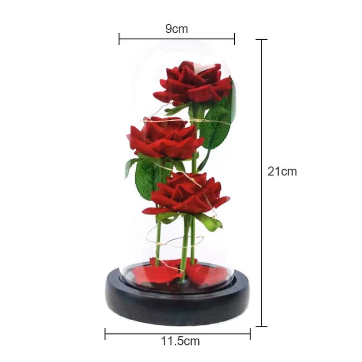 Eternal Red Rose Flowers Luvikno
