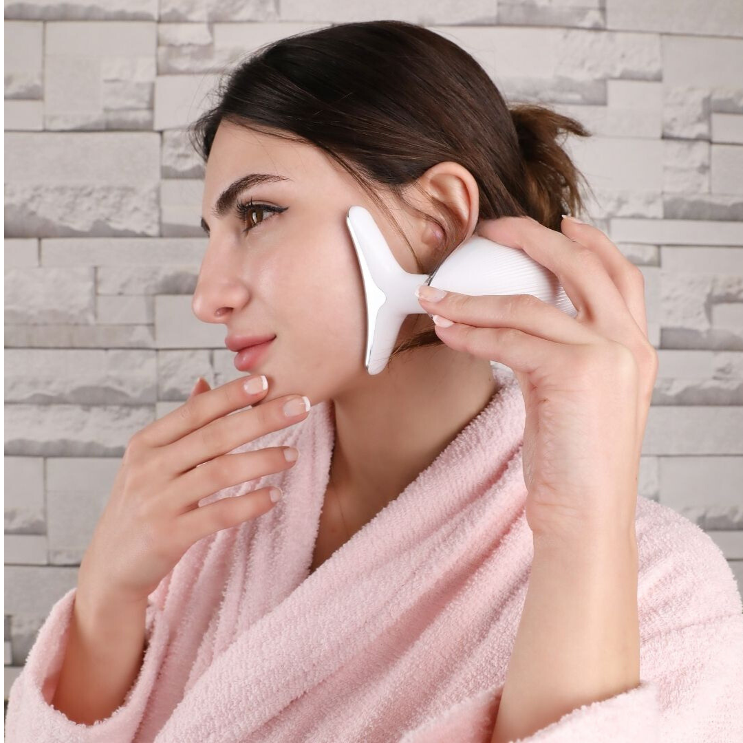SereneTouch Massager - 3-i-1 Ansikt & Nakke Avslapning Luvikno