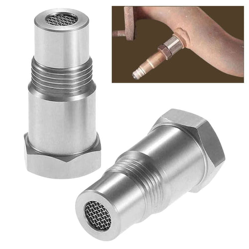 Luvikno | Rustfritt stål O2-sensoradapter for offroad- og showbiler