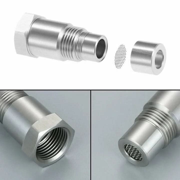 Luvikno | Rustfritt stål O2-sensoradapter for offroad- og showbiler