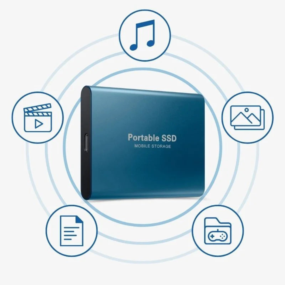 Ekstern SSD-Disk Aluminium Bærbar Lagring Luvikno