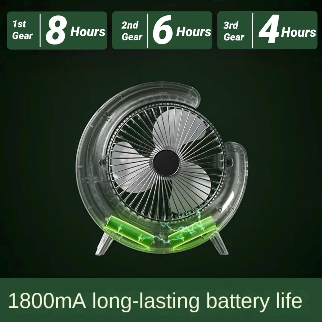 Fan Desktop Rechargeable 2:1 | Luvikno