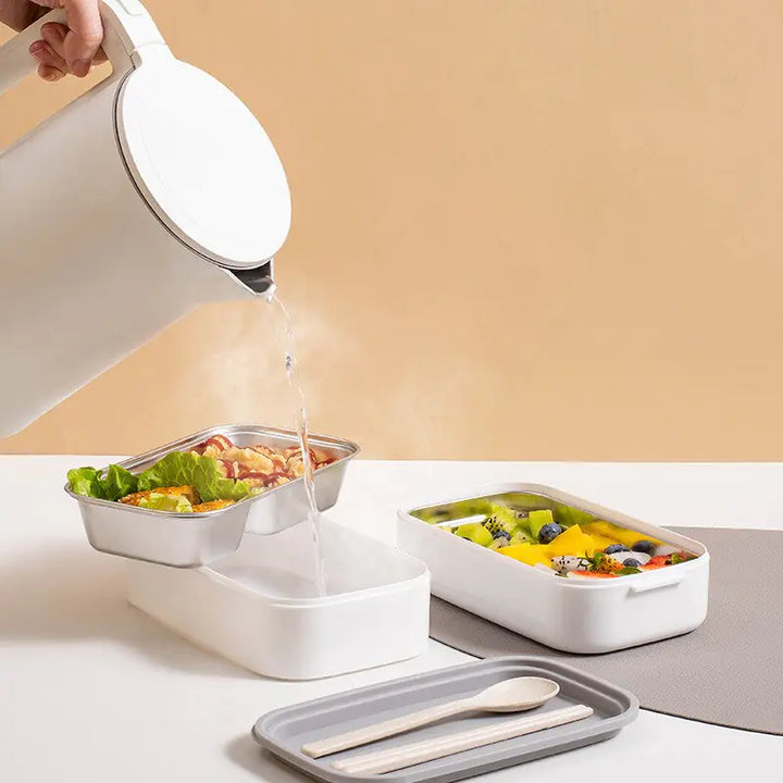 MealMate - Trendy 2-Lags RVS Lunsjboks Luvikno