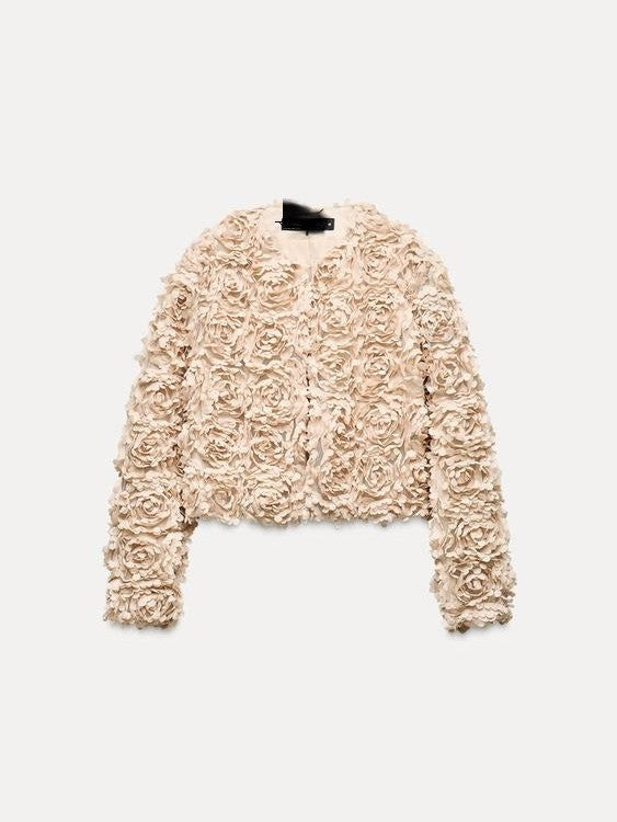 Luvik | Teksturoitu lyhyt takki pitkillä hihoilla