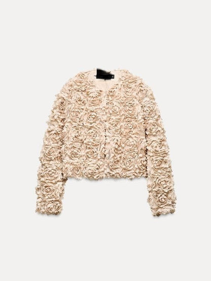 Luvik | Teksturoitu lyhyt takki pitkillä hihoilla