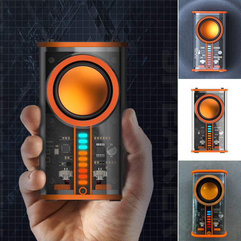Transparent trådløs Mecha Bluetooth-høyttaler | Luvikno