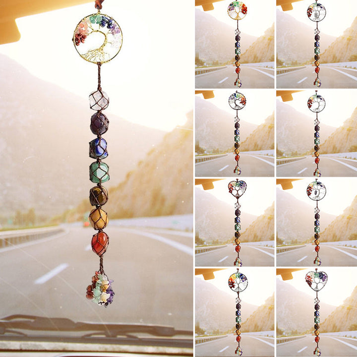 7 Chakra Stein Healing Crystal Tree of Life Dekorasjon | Luvikno