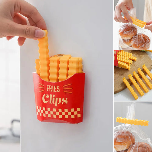 Morsomme Magnetiske Pommes Frites Matklips | Luvikno