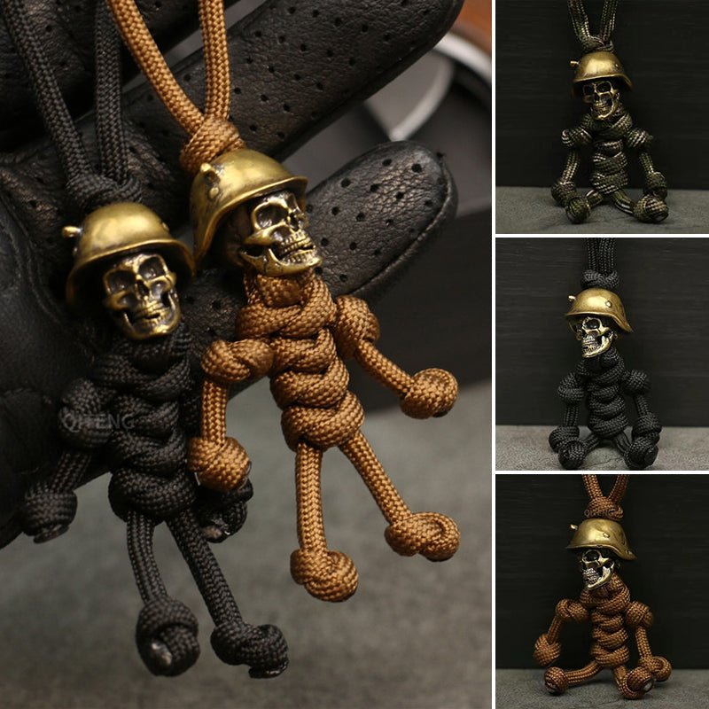 Luvikno | Skeleton Soldier Paracord Nøkkelring