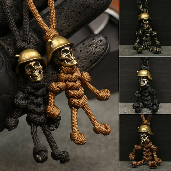 Luvikno | Skeleton Soldier Paracord Nøkkelring