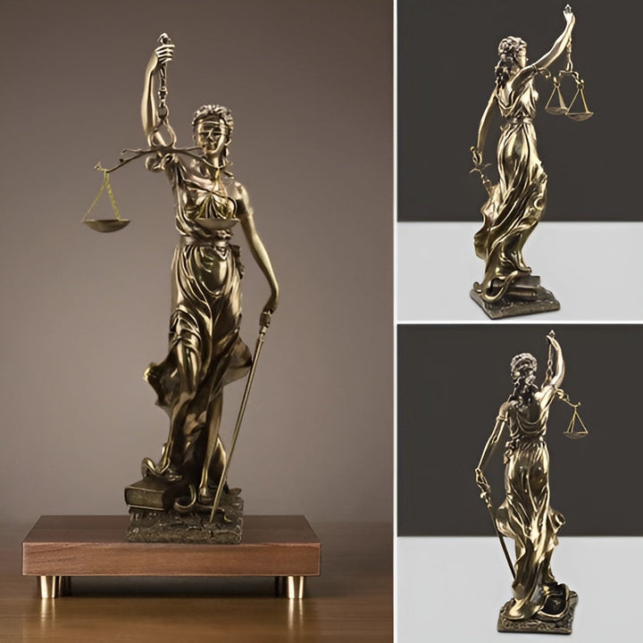 Statue av Rettferdighetens Gudinne – En elegant dekorativ skulptur av Justitia | Luvikno