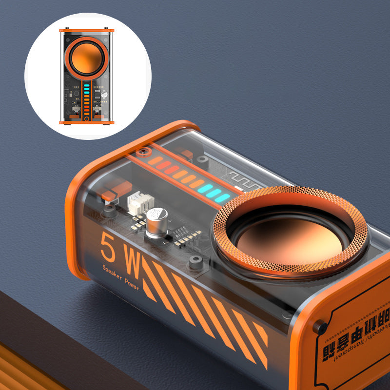 Transparent trådløs Mecha Bluetooth-høyttaler | Luvikno