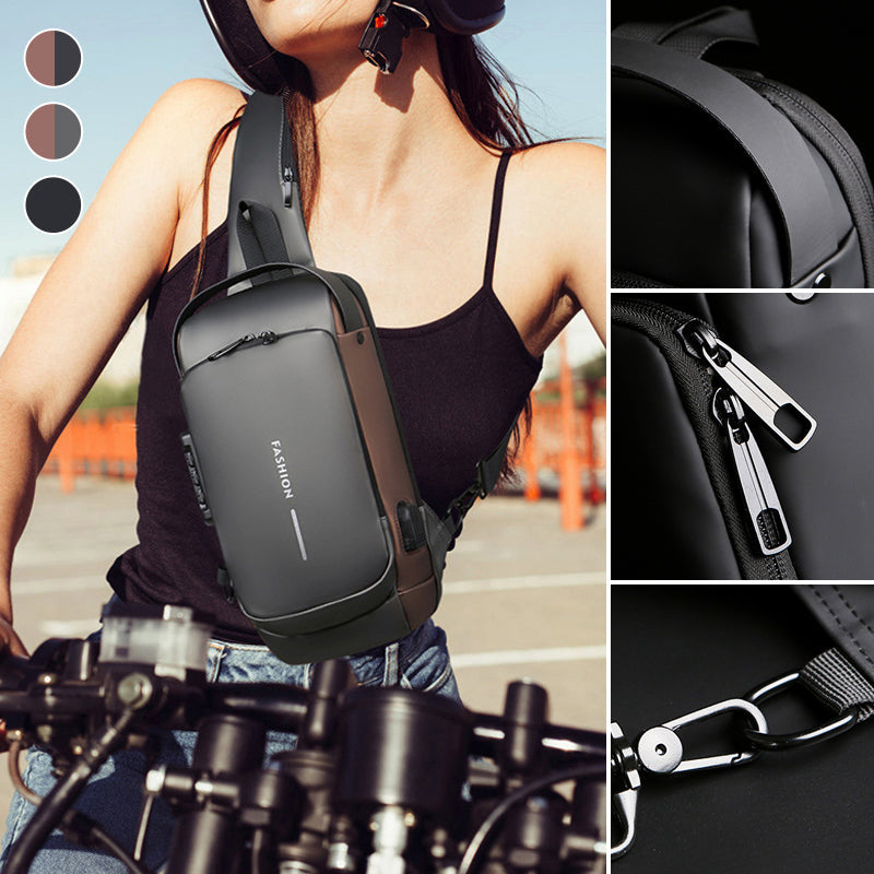 Luvikno | USB-ladeport Sling Anti-Tyveri Crossbody Bag