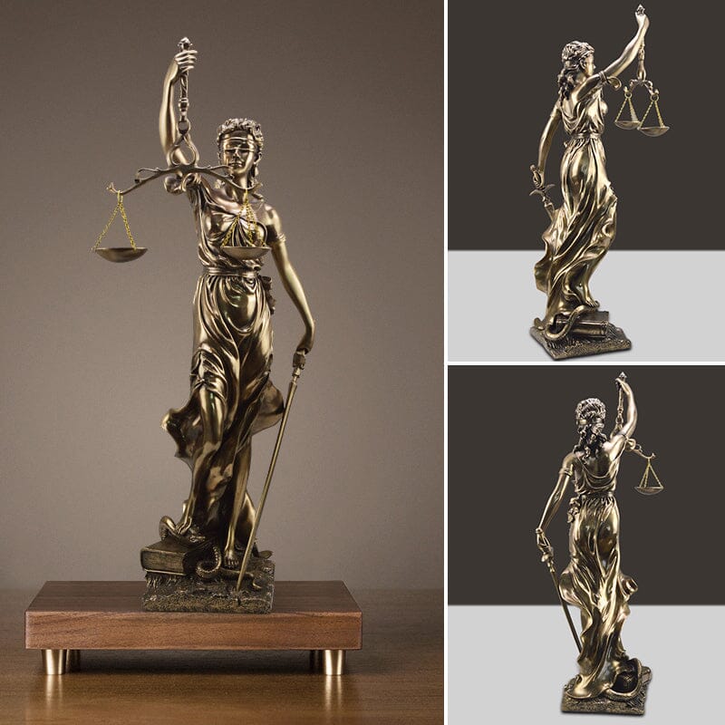 Gudsinnes av rettferdighet statue dekorasjon | Luvikno